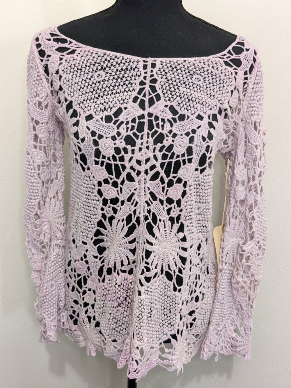 Sunday In Brooklyn Crochet Hippie Festival Beach Coastal Fairy Romantic Top M